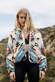 Printed Hit The Slopes Fleece Jacket at Free People