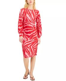 Printed Knit Midi Dress at Macys