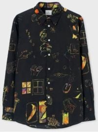  Printed Long Sleeve Shirt at Paul Smith