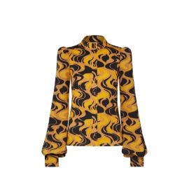 Printed Long Sleeve Top by Louis Vuitton at Louis Vuitton