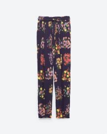 Printed Loose Fit Trousers at Zara