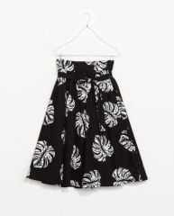 Printed Midi Flare Skirt at Zara