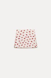 Printed Mini Skirt in Ecru By Zara at Zara