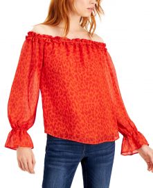 Printed Off-The-Shoulder Top by INC International Concepts at Macys