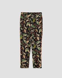 Printed Pajama Style Trousers at Zara