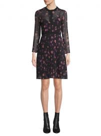 Printed Pleated Dress by Maje at Saks Fifth Avenue