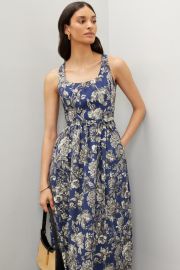 Printed Poplin Midi Dress by Adam Lippes Collective Rent the Runway at Rent the Runway