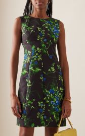 Printed Sateen Mini Dress By Carolina Herrera at Moda Operandi