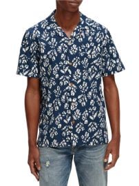 Printed Short-Sleeved Camp Shirt Scotch amp Soda at Scotch & Soda