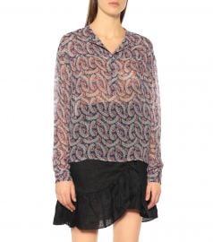 Printed Silk Blouse by Isabel Marant Etoile at Mytheresa