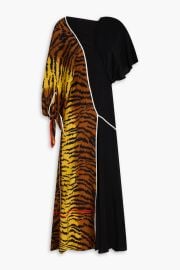 Printed Silk Crepe De Chine Maxi Dress at The Outnet
