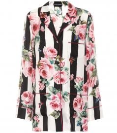 Printed Silk Pyjama Shirt by Dolce Gabbana at Mytheresa