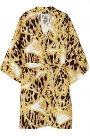 Printed Silk Robe by Versace at Net A Porter