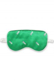 Printed Silk-Satin Eye Mask by Olivia von Halle at The Outnet