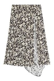 Printed Silk Skirt with Pleats at Stylebop