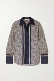 Printed Silk-Twill Shirt by Chloe at Net A Porter