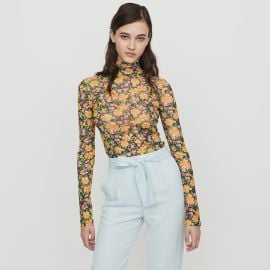 Printed T-shirt and Round Collar by Maje at Maje