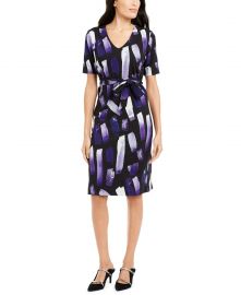 Printed Tie-Waist Dress at Macys