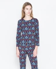 Printed Top and Trousers at Zara