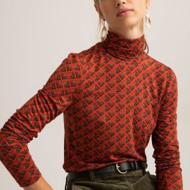 Printed Turtleneck Sweater by Le Redoute at Laredoute