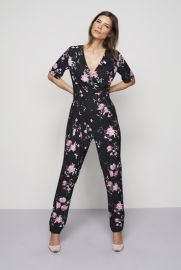 Printed V-neck Jumpsuit at Long Tall Sally