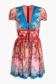 Printed Woven Mini Dress at The Outnet