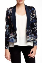 Printed Zip Waist Blazer at Nordstrom Rack