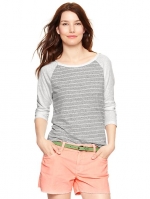 Printed baseball tee at Gap