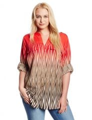 Printed blouse by Calvin Klein at Amazon