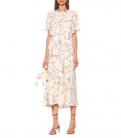 Printed cady midi dress at Mytheresa