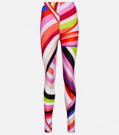 Printed high-rise leggings at Mytheresa