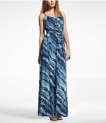 Printed maxi dress at Express