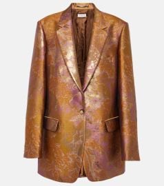 Printed metallic blazer in multicoloured - Dries Van Noten at Mytheresa