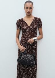 Printed midi-dress - Women MANGO USA at Mango
