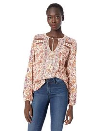 Printed peasant top at Amazon