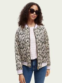 Printed reversible padded bomber jacket Inbetween Jackets Ladies Clothing at Scotch Soda at Scotch & Soda