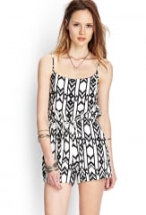 Printed romper at Forever 21