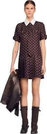 Printed satin-effect short dress at Nordstrom