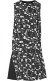 Printed silk-georgette mini dress at The Outnet