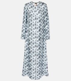 Printed silk maxi dress at Mytheresa
