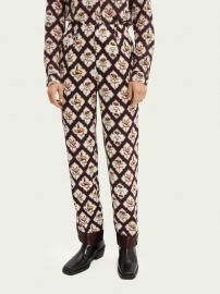 Printed straight-legged trousers  Sweat pants  Ladies Clothing at Scotch  Soda at Scotch & Soda