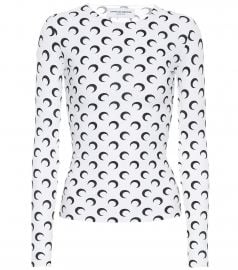 Printed stretch-jersey top at Mytheresa