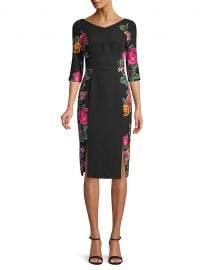 Prism Slit-Panel Sheath Dress by Black Halo at Saks Fifth Avenue