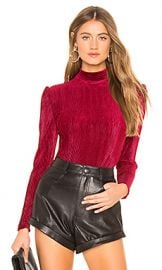 Privacy Please Brinkley Bodysuit in Burgundy from Revolve com at Revolve