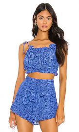 Privacy Please Francine Top in Blue Floral from Revolve com at Revolve