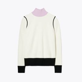 WornOnTV: Cecilia’s white colorblock turtleneck sweater on Good Morning ...