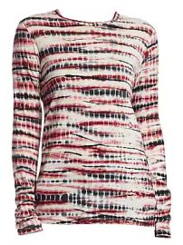 Proenza Schouler - Long-Sleeve Tie Dye Tissue Jersey Tee at Saks Fifth Avenue