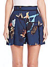 Proenza Schouler - Pleated Floral-Print Skort at Saks Off 5th