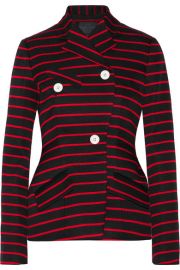 Proenza Schouler   Striped cotton and wool-blend jacquard blazer at Net A Porter