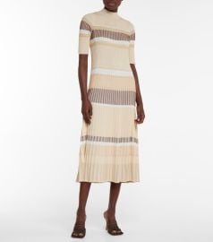 Proenza Schouler - Striped ribbed-knit sweater dress at Mytheresa